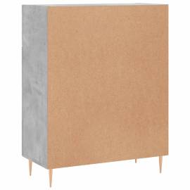 Servantă, gri beton, 69,5x34x90 cm, lemn compozit, 8 image