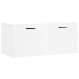 Dulap de perete, alb, 80x36,5x35 cm, lemn compozit, 2 image