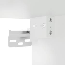 Dulap de perete, alb, 80x36,5x35 cm, lemn compozit, 9 image