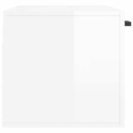 Dulap de perete, alb extralucios, 80x36,5x35 cm, lemn compozit, 7 image