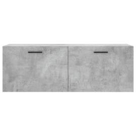 Dulap de perete, gri beton, 100x36,5x35 cm, lemn prelucrat, 5 image