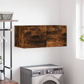 Dulap de perete, stejar fumuriu, 80x36,5x35 cm, lemn compozit