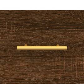 Dulap de perete, stejar maro, 80x36,5x35 cm, lemn compozit, 9 image
