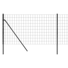 Gard plasă de sârmă, antracit, 0,8x25 m, oțel galvanizat, 4 image