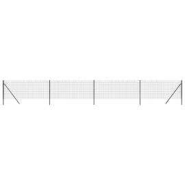 Gard plasă de sârmă, antracit, 1,1x10 m, oțel galvanizat, 2 image
