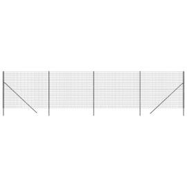 Gard plasă de sârmă, antracit, 1,6x10 m, oțel galvanizat, 2 image
