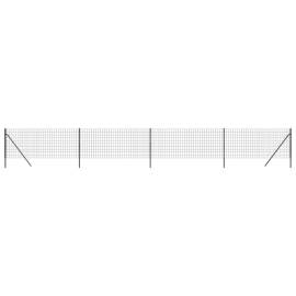 Gard plasă de sârmă, antracit, 1x10 m, oțel galvanizat, 2 image