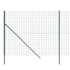 Gard plasă de sârmă, verde, 2,2x25 m, oțel galvanizat, 4 image
