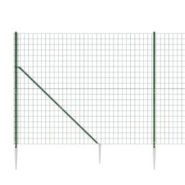 Gard plasă de sârmă cu țăruși de fixare, verde, 1,6x25 m, 4 image