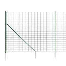 Gard plasă de sârmă cu țăruși de fixare, verde, 2,2x10 m, 4 image