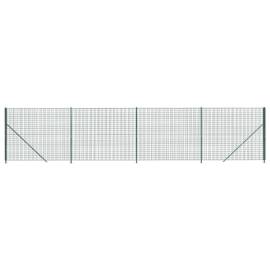 Gard plasă de sârmă cu bordură, verde, 1,8x10 m, 2 image