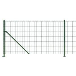 Gard plasă de sârmă cu bordură, verde, 1x10 m, 4 image