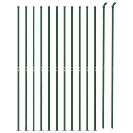 Gard plasă de sârmă cu bordură, verde, 2x25 m, 3 image