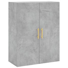 Dulap cu montaj pe perete, gri beton, 69,5x34x90 cm, 2 image