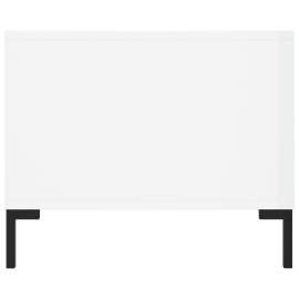 Măsuță de cafea, alb extralucios, 102x50x40 cm, lemn prelucrat, 7 image
