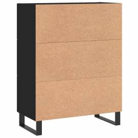 Servantă, negru, 69,5x34x90 cm, lemn compozit, 8 image