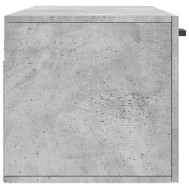 Dulap de perete, gri beton, 100x36,5x35 cm, lemn prelucrat, 7 image