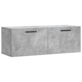 Dulap de perete, gri beton, 100x36,5x35 cm, lemn prelucrat, 2 image