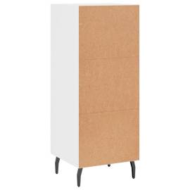 Servantă, alb extralucios, 34,5x34x90 cm, lemn compozit, 8 image