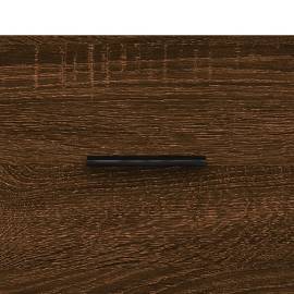 Servantă, stejar maro, 34,5x34x90 cm, lemn compozit, 9 image