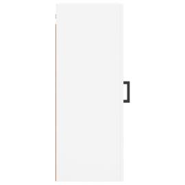 Dulap montat pe perete, alb, 34,5x34x90 cm, 8 image