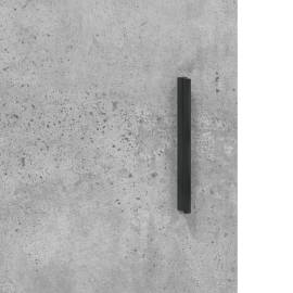 Dulap montat pe perete, gri beton, 34,5x34x90 cm, 11 image