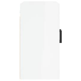 Dulap de perete, alb extralucios, 60x31x60 cm, lemn compozit, 7 image