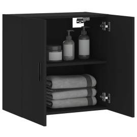 Dulap de perete, negru, 60x31x60 cm, lemn compozit, 4 image