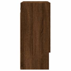 Dulap de perete, stejar maro, 60x31x70 cm, lemn compozit, 7 image