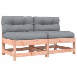 Canapele de mijloc cu perne, 2 buc., lemn masiv douglas, 2 image