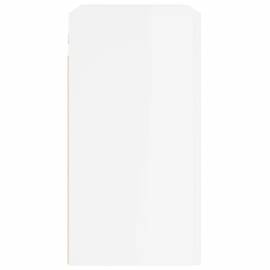 Dulap de perete, alb extralucios, 60x31x60 cm, lemn compozit, 7 image