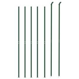 Gard plasă de sârmă cu bordură, verde, 1,4x10 m, 3 image