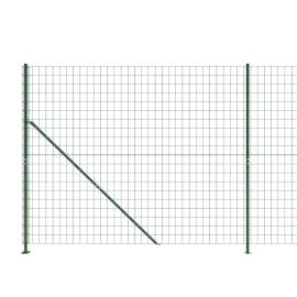 Gard plasă de sârmă cu bordură, verde, 1,6x10 m, 4 image