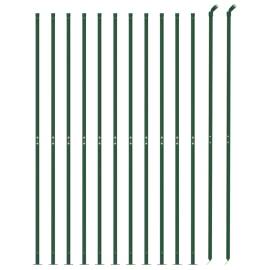 Gard plasă de sârmă cu bordură, verde, 1,6x25 m, 3 image