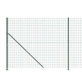 Gard plasă de sârmă cu bordură, verde, 1,8x25 m, 4 image