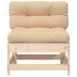 Canapele de mijloc cu perne, 2 buc., lemn masiv de pin, 5 image