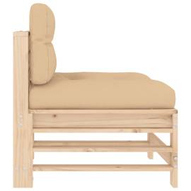 Canapele de mijloc cu perne, 2 buc., lemn masiv de pin, 6 image