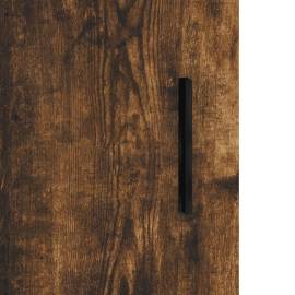 Dulap înalt, stejar fumuriu, 34,5x34x180 cm, lemn prelucrat, 9 image