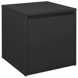 Cutie cu sertar, negru, 40,5x40x40 cm, lemn compozit, 2 image