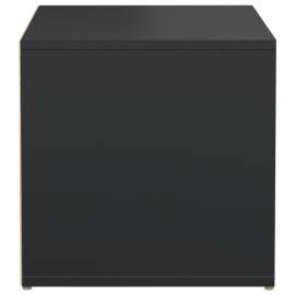 Cutie cu sertar, negru, 40,5x40x40 cm, lemn compozit, 8 image