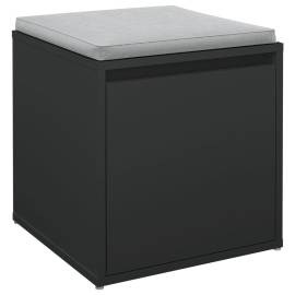 Cutie cu sertar, negru, 40,5x40x40 cm, lemn compozit, 4 image