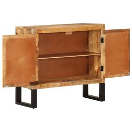 Servantă, 80x30x71 cm, lemn masiv de mango brut și metal, 2 image