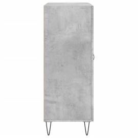 Servantă, gri beton, 69,5x34x90 cm, lemn compozit, 7 image