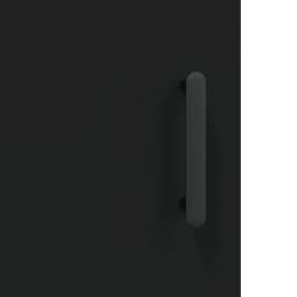 Dulap montat pe perete, negru, 34,5x34x90 cm, 11 image