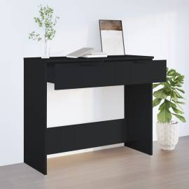 Măsuță consolă, negru, 90x36x75 cm, lemn compozit, 3 image