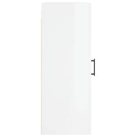 Dulap de perete, alb extralucios, 34,5x34x90 cm, lemn prelucrat, 8 image