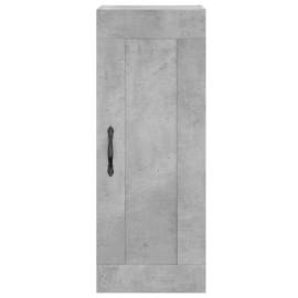 Dulap de perete, gri beton, 34,5x34x90 cm, lemn prelucrat, 7 image