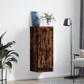 Dulap de perete, stejar fumuriu, 34,5x34x90 cm, lemn prelucrat, 3 image