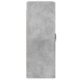 Dulapuri de perete, 2 buc., gri beton, lemn prelucrat, 8 image