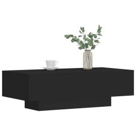 Măsuță de cafea, negru, 100x49,5x31 cm, lemn prelucrat, 3 image